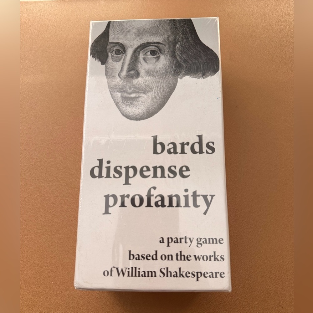 Bards Dispense Profanity Party Game - White New
